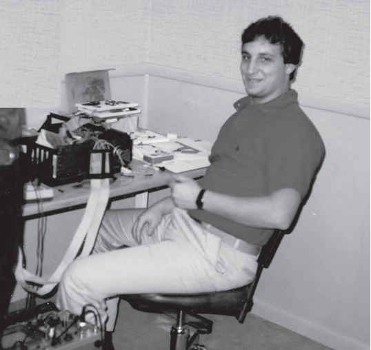 David Krinker on the Job at Maynard Electronics, 1984.