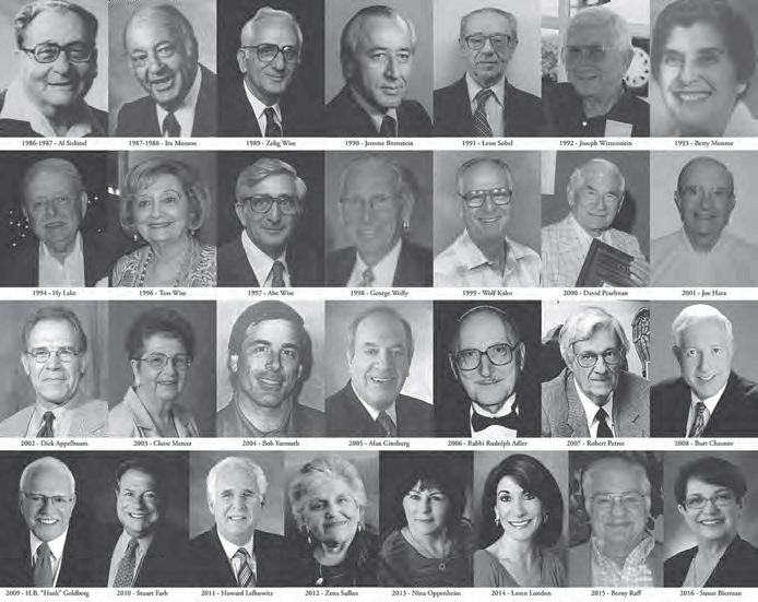 Heritage Human Service Award recipients, 1986-2016.