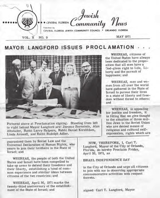 Orlando Mayor Carl Langford issued